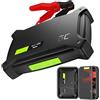 Green Cell® GC PowerBoost Avviamento di Emergenza | 16000mAh 2000A | per motori 6L diesel 8L benzina | Portatile Jump Starter | Powerbank | Booster al Litio | Cavi di Avviamento | Caricabatterie