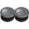 PUQWRIM Bocchette Ventilazione Aria Condizionata Per FIAT Per PANDA Per MK2 169 2003-2012 735442827 735362554 Diffusore Griglia Per CRUSCOTTO Bocchetta Presa D'aria Cruscotto(2 piece)