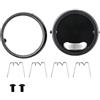 Graootoly Secchio per alloggiamento moto da 5-3/4 pollici 5,75 pollici per accessori moto nero