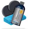 detailmate Set per la Cura della plastica: Koch Chemie Nano Magic Plast Care per la Cura della plastica, Esterno 500ml + Spugna di Applicazione + Panno in Microfibra Extra Morbido 40x40cm, 450 gsm