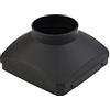 ZYNCUE 75 mm nero foro singolo copertura di uscita del riscaldatore auto condotto condotto tubo di presa d'aria calda per aria diesel parcheggio riscaldatore camion riscaldatore