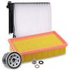 ENVA MADE FOR QUALITY BESTPRICE Set di filtri di ispezione con 1x filtro aria, 1x filtro abitacolo, 1x filtro olio Compatibile con NISSAN MICRA III (K12), NOTE (E11, NE11), RENAULT CLIO III MODUS/GRAND MODUS (F/JP0_)