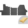 Frogum EL Toro Set di 3 tappetini in gomma, adatti per Citroen Jumper II, Fiat Ducato III (tipo 250), Peugeot Boxer II, materiale resistente, bordo 1-5 cm, EU