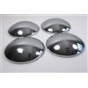 X-Parts - Set di 4 coprimozzi cromati Mooncap in stile retro per VW Bus, T1, T2, T3 e Maggiolino
