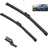 Autopixl Spazzole tergicristallo anteriori compatibili con Ford Focus 4 2018-2023 MK4 parabrezza parabrezza finestrini auto spazzole pioggia 26''+20''