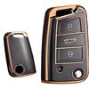 Ontto Chiave a Scatto per Auto Audi A1 Sportback 30 35 40 TFSI S Line - Oro Nero