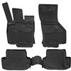J&J AUTOMOTIVE Norm Liners Tappetini Auto su Misura per Seat Leon 3 2012-2020, Set da 4 Pezzi, 3D in Gomma TPE, Antiscivolo, Inodore, Colore Nero