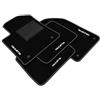 Generico DHCarMats | Tappetini Auto per Alfa Romeo Giulietta dal 2016 Personalizzati | Tappeti Auto in Moquette su Misura con Ricamo | Accessori Auto - Kit Completo Anteriore e Posteriore con Decorazione