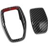 BERTGDA Pomello del cambio, adatto for Toyota, RAV4 XA50 2019-2024 RAV 4 Hybrid Car Console centrale Accessori for la copertura della testa Copri pomello del cambio(Carbon Fiber)