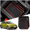 Ruiya per V W Golf 8 GTI GTD GTE 2020-2024 2025 Console Centrale Portaoggetti, Organizer da Braccioli per Console Golf 8 Centrale Consolle Braccioli Vano Contenitore Portaoggetti Golf 8 Accessori