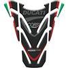 Tankpad PARASERBATOIO ADESIVO RESINATO EFFETTO 3D compatibile con D.ucati Monster 1100 Evo v3