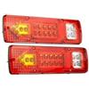 Sconosciuto Coppia di Luci Posteriori Universali a 5 Funzioni 12V LED Durevoli in ABS per Camion, Caravan, Trattore Fuoristrada