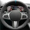 Dnhqknog Custodia Volante Auto Per BMW Per M Per Sport G30 G31 G32 G20 G21 G11 G12 G14 G15 G16 Per X3 G01 Per X4 G02 Per X5 G05 Per X7 G07 Coprivolante Auto In Pelle Scamosciata(Style 19)