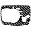 Kpuwers Decorativo Ibra Carbonio Per A3 S3 RS3 8V 2013 2014-2018 Auto Faro Interruttore In Fibra di Carbonio Trim Adesivo Interni Auto Accessori Decorativi(Black Carbon)