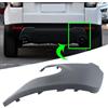 FINMOKAL Lato destro paraurti posteriore gancio di traino silenziatore tubo di scarico copertura compatibile con Range Rover Evoque 2012-2018 Parte # LR026328