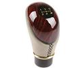 YZYP Cambio a leva del pomello universale pomello del cambio per auto accessori,Pomello del Cambio Legno Universale 5 Marce Pomello Cambio Leva Auto,Materiale:ABS e Legno. (Beige)