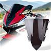 Midimttop Moto CBR500R Parabrezza Carenatura Parabrezza Schermo Visiera Visiera Deflettore Vento Adatto per CB 500 R CBR 500R Accessori 2016 2017 2018 (Fumo nero)