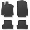 IMJ-Global Tappetini Auto Gomma beeLine su Misura Compatibili con Renault Clio IV 2012-2020, Set Completo di Tappeti Auto per Migliorare Look e Sportività, Tappetino Premium in TPE Durevole