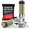 TUINCYN H3 Lampadina fendinebbia a LED 3014 78SMD Lente 6500K 900 lumen DRL Lampada di guida diurna Lampada a LED per auto Lampadina plug and play DC 12V-24V, 4W (confezione da 2)