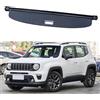 MadongJ Copertura per Bagagliaio Retrattile per Jeep Renegade 2015-2023, Posteriore Tronco Privacy Cappelliera Cargo Coperture Bagagliaio