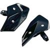 F Fityle 2 pezzi Deflettori laterali per parabrezza per motociclette, spoiler, parti di alta qualità ad alte prestazioni, deflettori per parabrezza per V85TT, Nero
