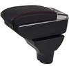 YJYWZH Auto Braccioli Compatibile con Hyundai I20 2009-2013 Bracciolo Scatola Centrale Portaoggetti Interna Nero Appoggio Poggia Braccio Doppio Strato
