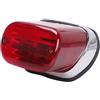 LYWEVCT Targa E Fanali Posteriori 1PC ABS Rosso Moto Posteriore Freno Fanale Stop Lampada Accessori Per Virago XV250 XV400