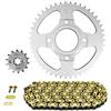 AFAM Kit catena compatibile con Brixton 125 BX 2018+2020 428 14x47 (diametro corona 58-90-10.5) (demoltiplicazione origine)