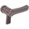 Ama Maniglia Destra per Finestrino Trattore 130 mm - Plastica Robusta, Rotazione con Perno Diametro 38 mm, Sporgenza 58 mm, Made in Italy