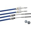 trailer parts4u Knott 2 corde del freno originali Nirosta con 2 dadi, lunghezza della guaina: 830 mm, lunghezza totale: 1040 mm, corda del rimorchio 37086.07 3708607, corda del freno 830 1040, dado a sfera GL HL