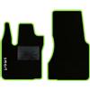 QUEMAR Tappetini Auto compatibili con Smart Fortwo W453 dal 2014 / Kit Set 2 Tappeti in Moquette e Gomma su Misura/Ricami e Colori Personalizzati (1 Ricamo, Bordo V.Acido)