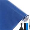 NewL - Pellicola adesiva 6D in vinile in fibra di carbonio, per interni dell'auto, ad alta lucentezza, adesivo impermeabile e antigraffio, colore: blu, 50 cm x 150 cm