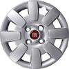 Qunclay Aftermarket SERIE 4 COPRICERCHI BORCHIE COPPE RUOTA 13 LOGO ROSSO PANDA 2008 IN POI NON ORIGINALI