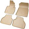 Recambo Tappetini in gomma 3D compatibili con BMW X3 F25 | anno di costruzione 2010-2017 | tappetini in gomma | su misura | con bordo | beige