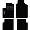 QUEMAR Tappetini Auto compatibili con 595 ABTH e 500 ABTH dal 2007/ Kit Tappeti Moquette e Gomma su Misura/Set 2 Anter.+ 2 Poster./Ricami e Colori Personalizzati (1 Ricamo, Bordo Nero)