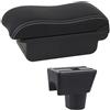 ONETREND Poggiabraccio Vano Per Dacia Per Duster 2 2010-2019 2011 2012 2013 2014 2015 2016 2017 2018 Per Bracciolo Console Portaoggetti USB Accessorio Bracciolo Box Bracciolo Tourist(C2 White Line)