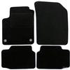 J&J AUTOMOTIVE Tappetini in Tessuto per Volkswagen Up! Dal 2012, Set da 4 Pezzi Anteriori e Posteriori, di Velluto su Misura, Antiscivolo, Colore Nero