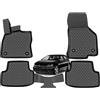 W-Parts 4 TAPPETI - TAPPETINI IN GOMMA A VASCA 3D TPE PER VW GOLF VII dal 2012 al 2019