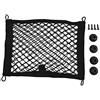 ZYNCUE Rete portaoggetti per auto con 4 ganci, extra large rete elastica per furgone, camper, casa, roulotte, barche, dimensioni 25 x 30 cm