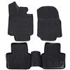 J&J AUTOMOTIVE Tappetini Auto in Gomma su Misura per Toyota RAV4, RAV-4 2019-2025, Set da 4 Pezzi, Bordo Alto 4 cm, Antiscivolo, Inodore, Colore Nero