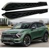 Wusecssy 2 pedane in alluminio per KIA Sportage NQ5 2023-2025, pedane laterali, manubrio Nerf, pedali, colore nero (con staffe)
