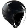 Tucano Urbano casco demi-jet unisex EL'POP. Casco moto in policarbonato, casco scooter per la mobilità urbana con visiera e ventilazione Dynamic Flow. Casco omologato ECE 22.06. Grigio opaco Tg. XL