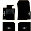 QUEMAR Tappetini Auto per MINI Countryman R60, Bordo Beige, 4 Ricami | anche Paceman R61 / 2010-2016 / Kit Tappeti Moquette e Gomma su Misura / Set 2 Ant. + 2 Post./ Ricami e Colori Personalizzati