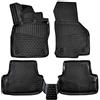 J&J AUTOMOTIVE Tappetini Auto in Gomma su Misura per Volkswagen Golf 7 2012-2019, Set da 4 Pezzi, 3D - con Bordo Alto, Antiscivolo, Inodore, Colore Nero, TPE