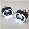 Crepundia Luci Per Auto Con Occhi Di Angelo, Guida di luce a LED da 2,5 pollici con copertura integrata Angel Eye HID set di lenti a doppia luce