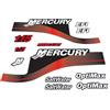 XRmarine Decalcomanie per Mercury 115 hp OptiMax SaltWater Motore Fuoribordo Rosso Decal Kit Adesivi Riproduzione 115HP Acqua Salata OptiMax