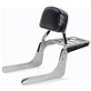 SPAAN Schienalino Basso Cromato con Portapacchi compatibile con Moto Guzzi V7 III - 1501
