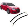 J&J AUTOMOTIVE HEKO Deflettori per VW Golf 5 3-Porte 2003-2009, 2 pezzi | 2 deflettori HEKO per Volkswagen Golf 5 3-Porte, PMMA 3 mm, fumé, canale del finestrino.