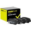 RIDEX PLUS 402B0004P Set d'assale Kit pastiglie freni Posteriore con lamierino anticigolío Compatibilità con OPEL ZAFIRA B A05