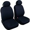 Auto Accessori Lupex - Coprisedili Auto Anteriore Universali, colore Blu Scuro, coppia fodere auto o furgone 2 posti, tessuto cotone trapuntato, set protezione sedile anteriori